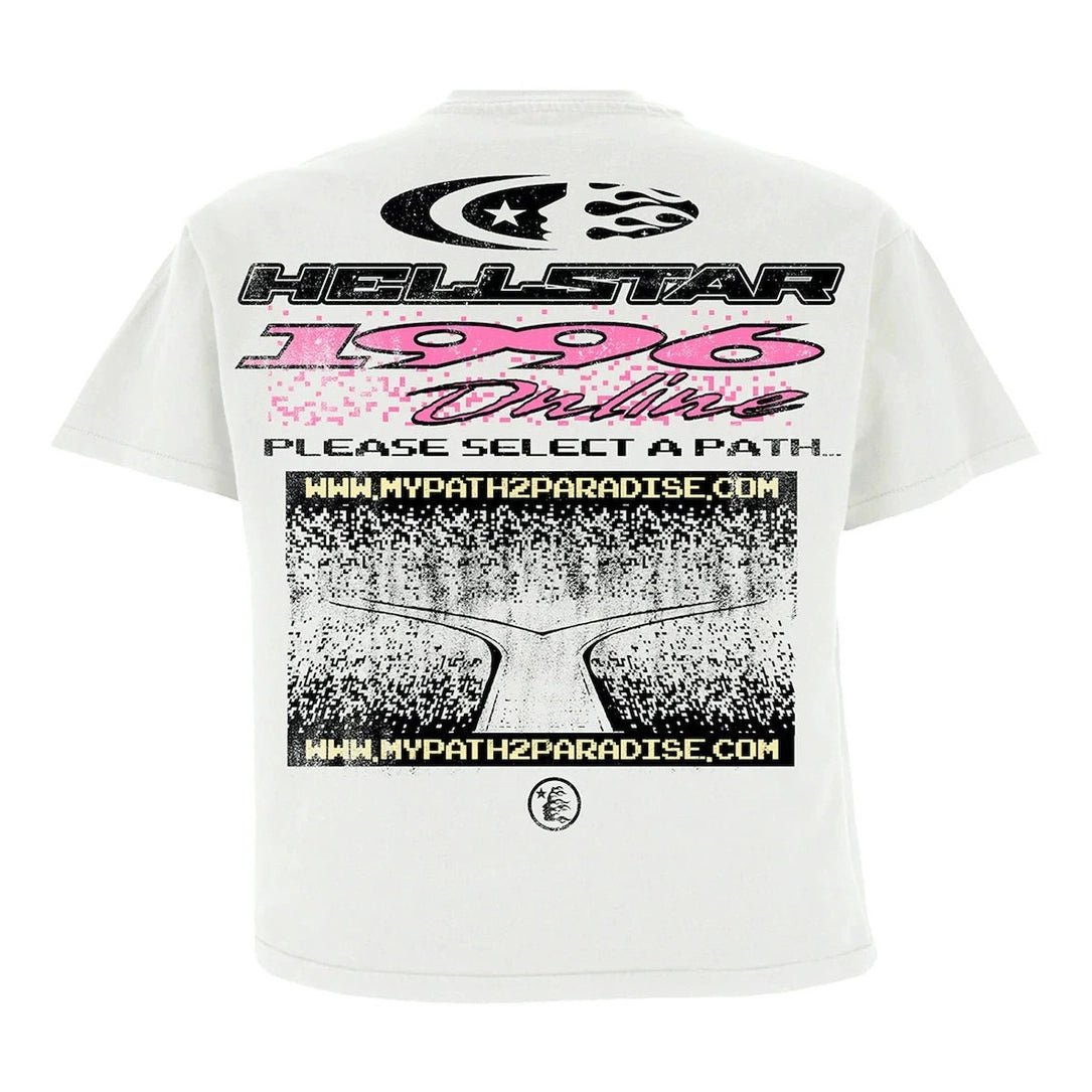 Hellstar Pixel T-Shirt White - T-shirt - Hellstar