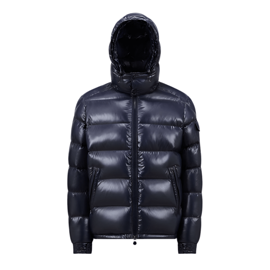 Moncler Maya Hooded Short Down Jacket Navy - Jacket - Moncler