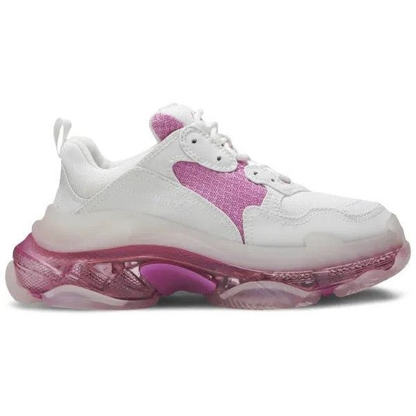 Balenciaga Wmns Triple S Clear Sole Trainer 'White Pink' - Sneaker - Balenciaga