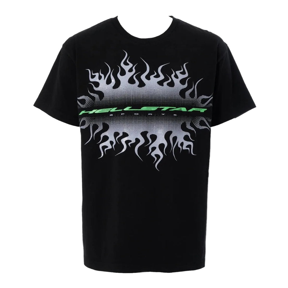 Hellstar Gradient Flame Sports Logo T-Shirt Black