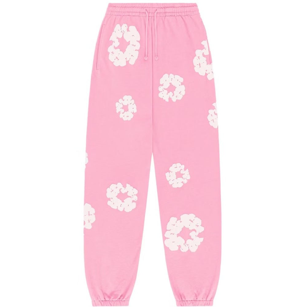 Denim Tears The Cotton Wreath Sweatpants Pink - Sweatpants - Denim Tears