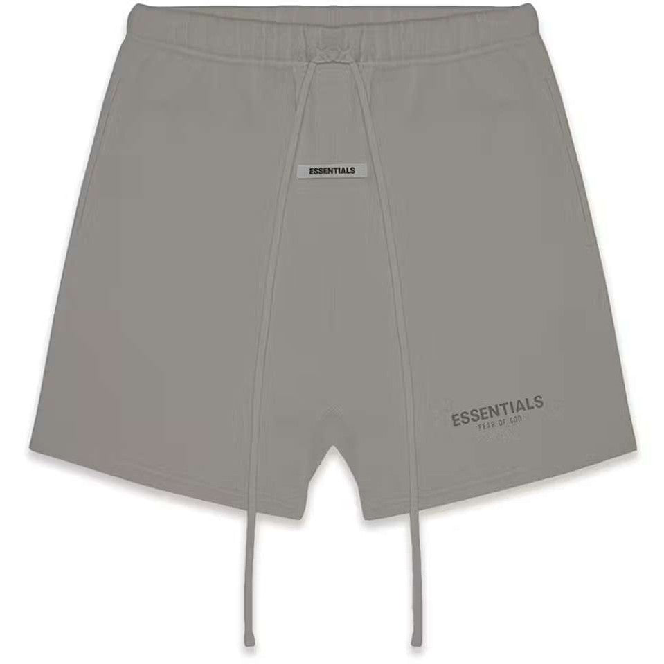 Fear of God Essentials Fleece Shorts Cement - Shorts - Fear of God Essentials