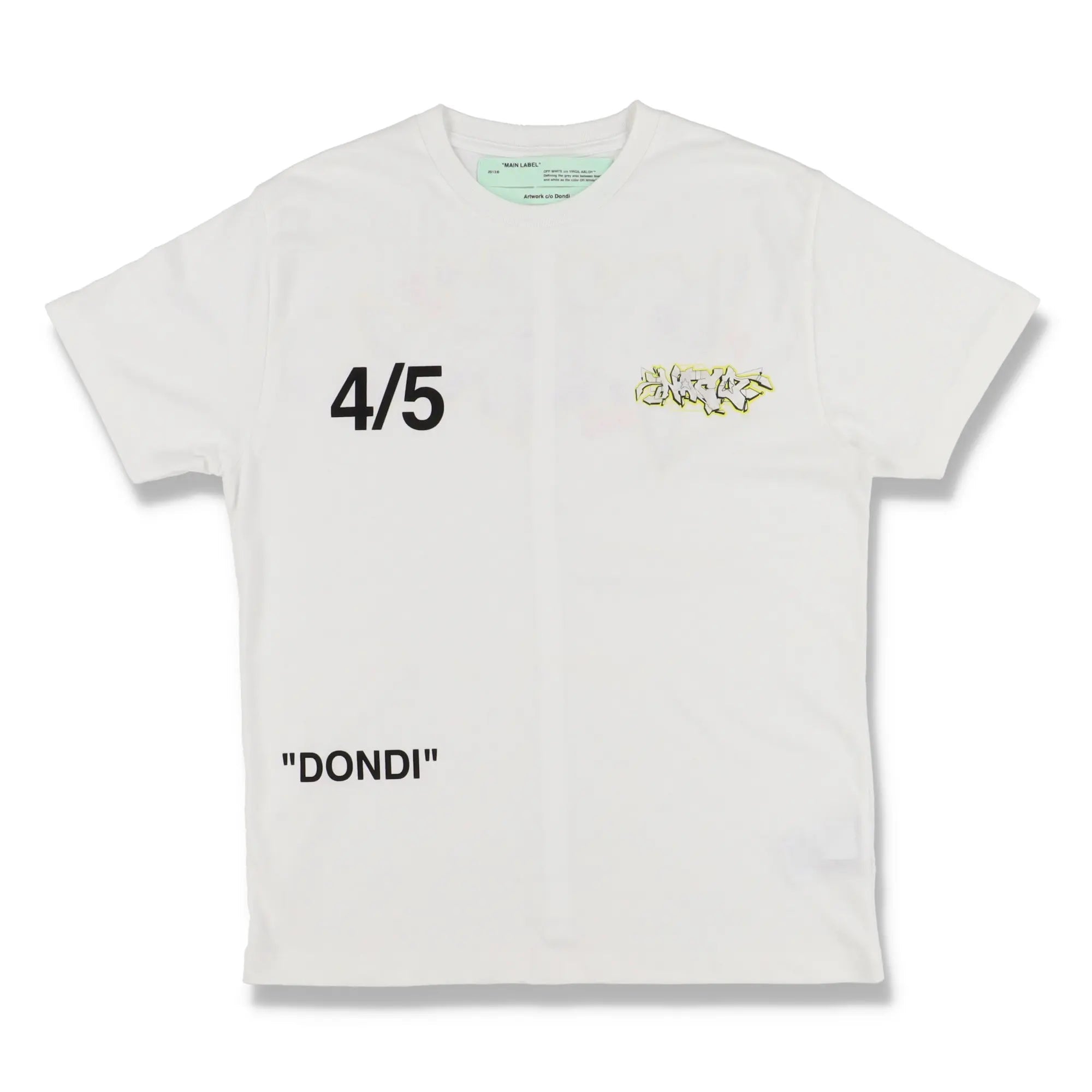 Off White Dondi Graffiti White Logo Tee - T-shirt - OFF - WHITE