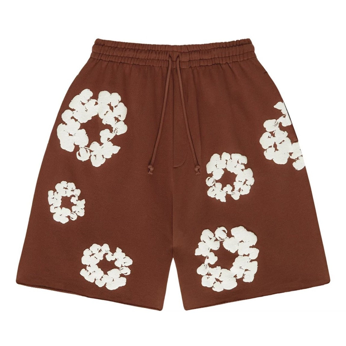 Denim Tears The Cotton Wreath Shorts Brown - Shorts - Denim Tears
