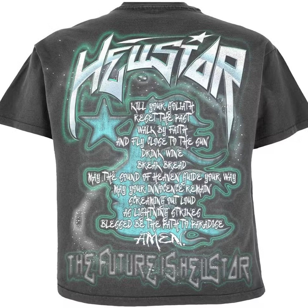 Hellstar The Future T-Shirt Black / Blue - T-shirt - Hellstar