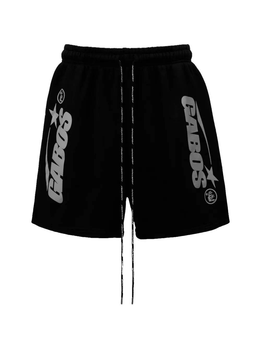 Hellstar Black G.A.B.O.S. Logo-Print Shorts