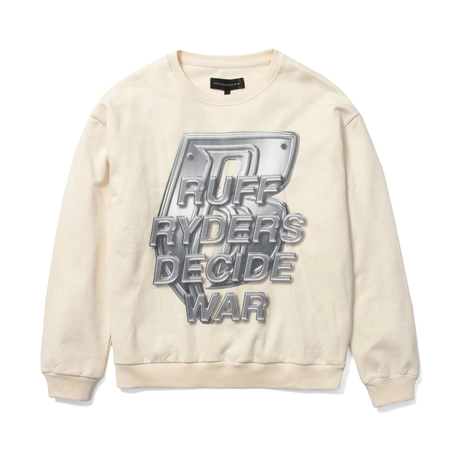 Who Decides War Ruff Ryders Crewneck 'Ivory' - Sweatshirt - Who Decides War