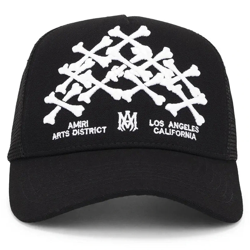 Amiri Bones Stacked Trucker Hat - Hat - Amiri
