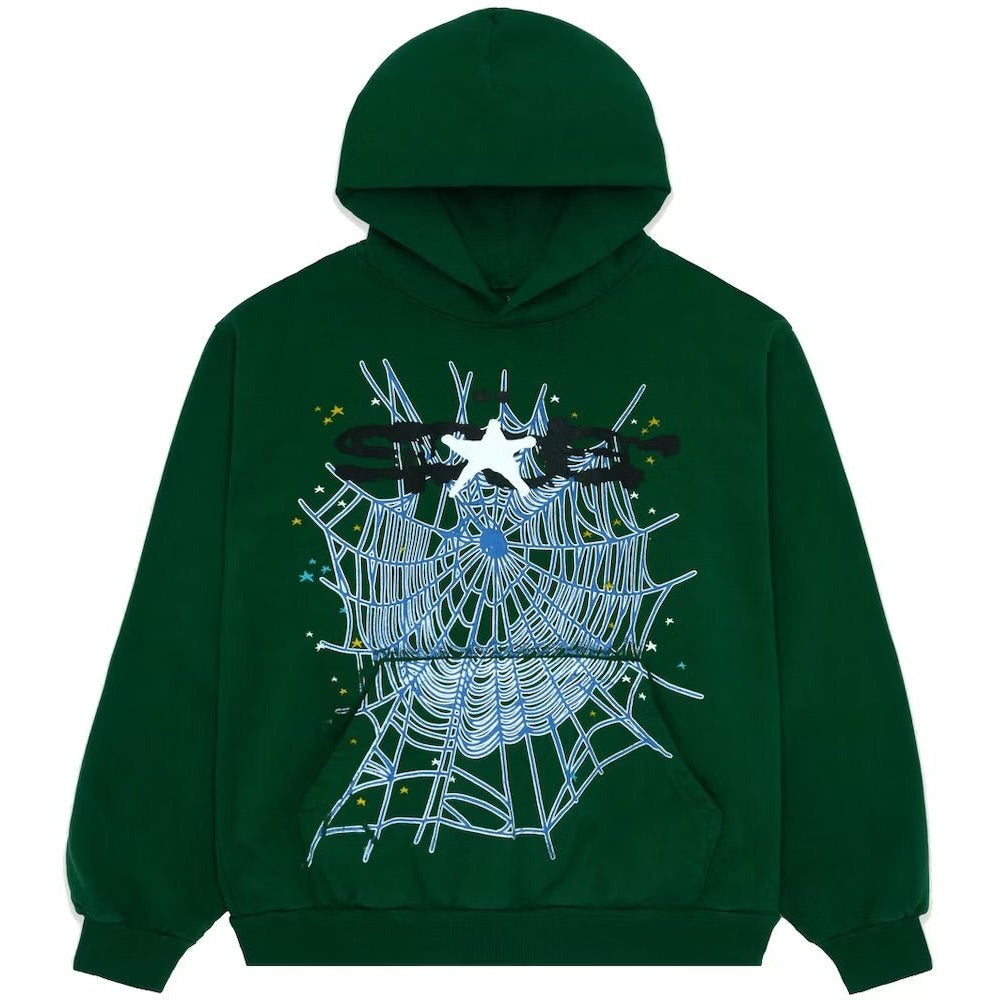 Sp5der Web Hoodie Hunter Green - Hoodie - Sp5der