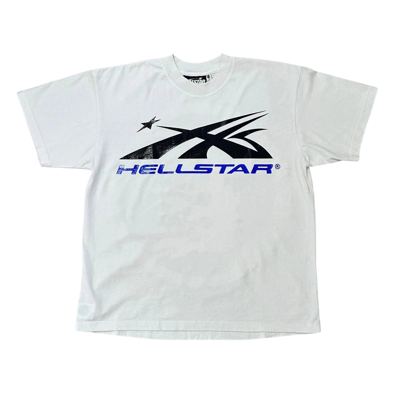 Hellstar Gel Sport Logo T-shirt White/Blue - T-shirt - Hellstar