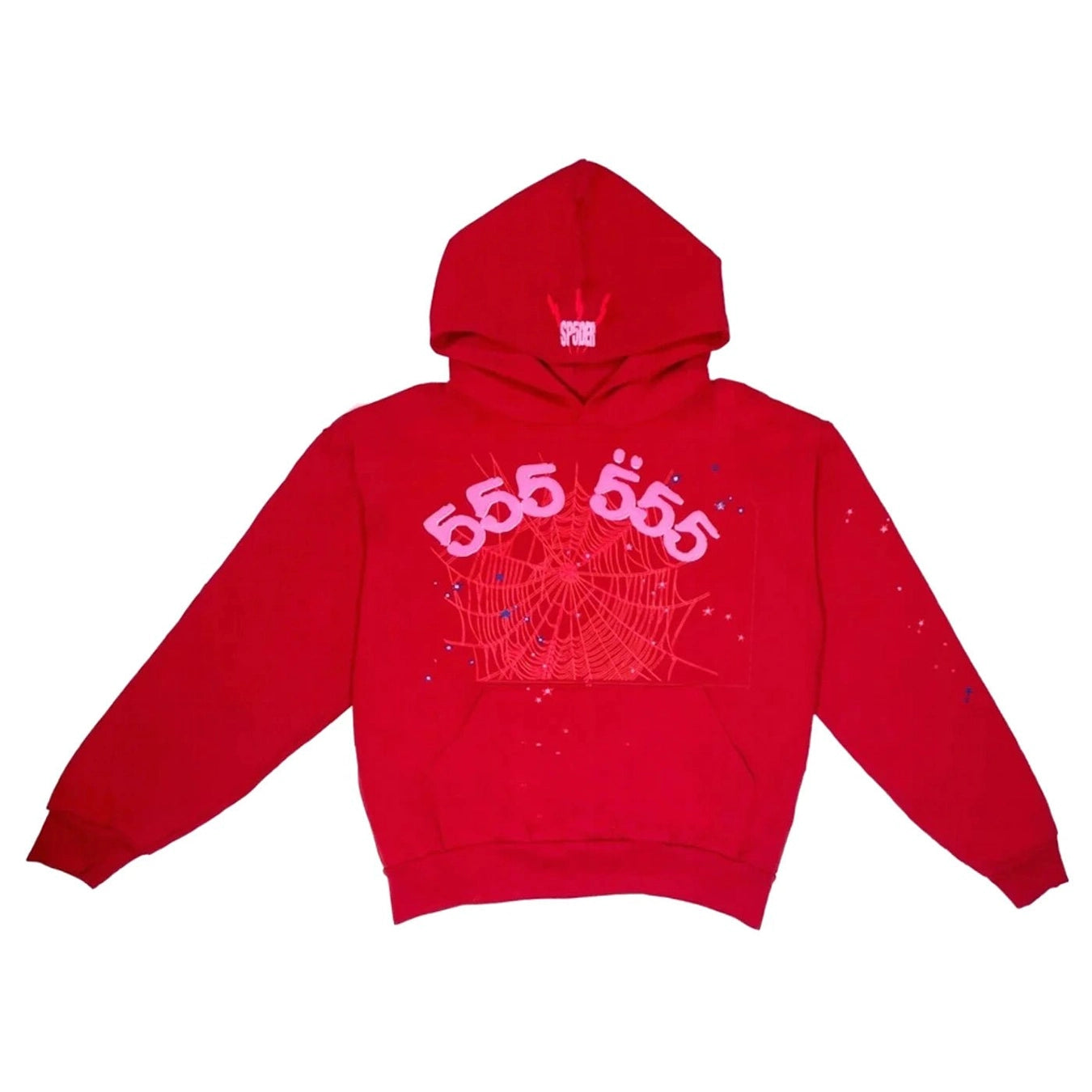Sp5der Worldwide Red Angel Number 555 Hoodie Red - Hoodie - Sp5der