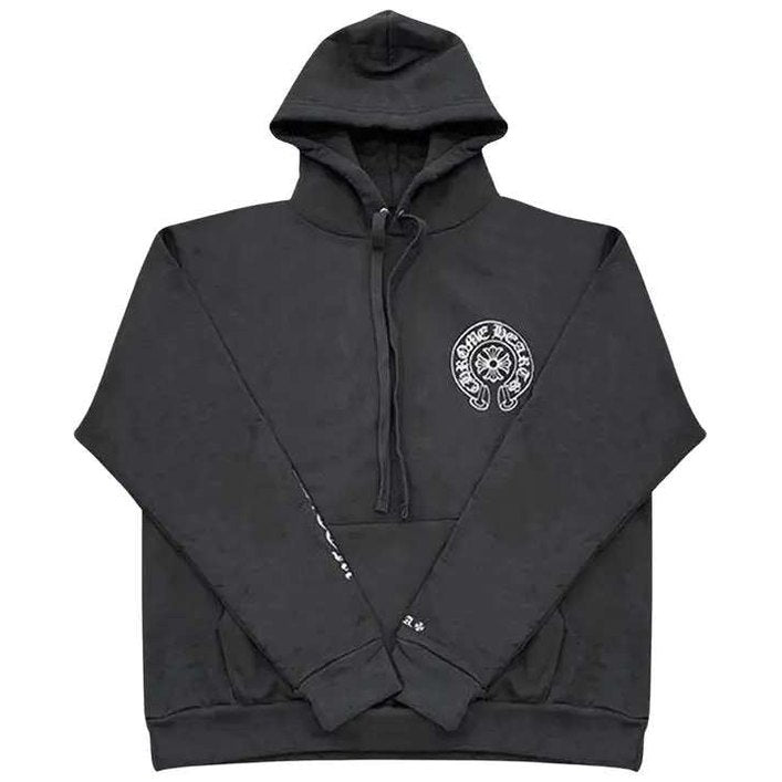 Chrome Hearts Plus Cross Allover Print Horseshoe Logo Hoodie 'Black' - Hoodie - Chrome Hearts