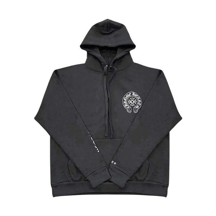 Chrome Hearts Plus Cross Allover Print Horseshoe Logo Hoodie 'Black' - Hoodie - Chrome Hearts