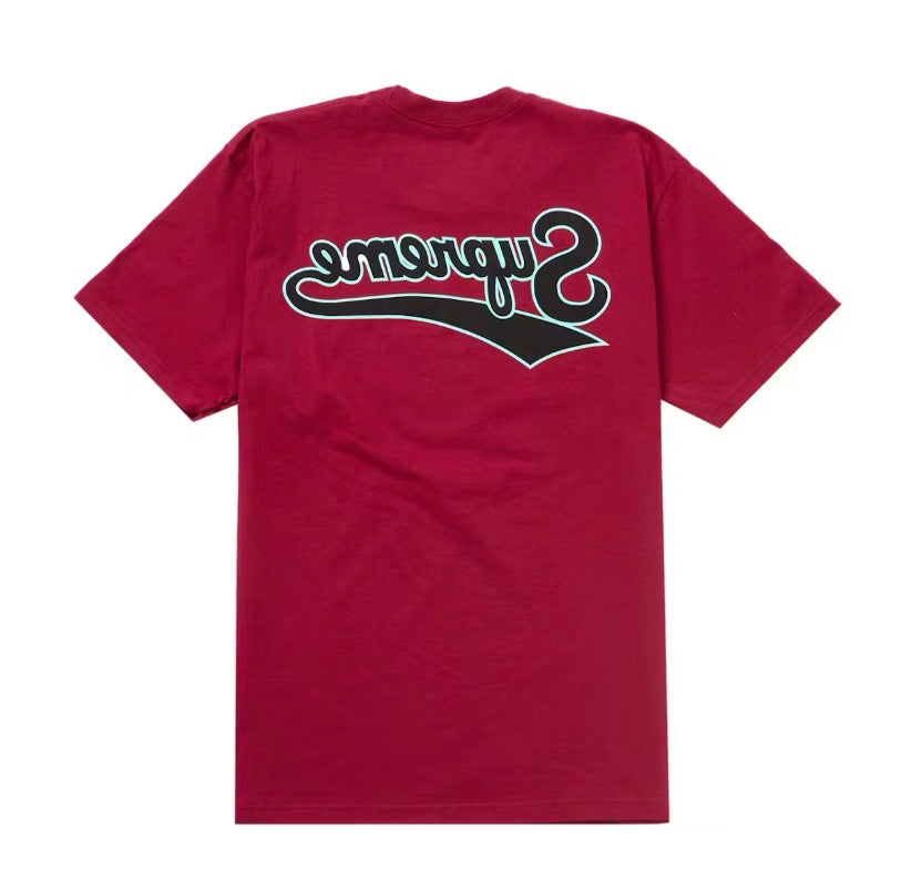 Supreme Backwards Tee Cardinal