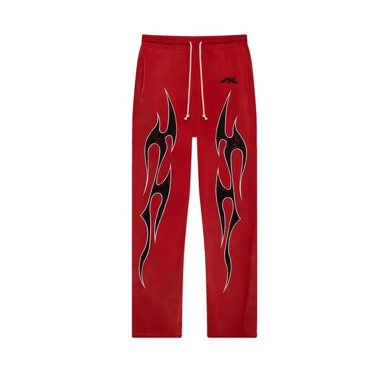 Hellstar Halloween Flame Sweatpants 'Red' - Sweatpants - Hellstar
