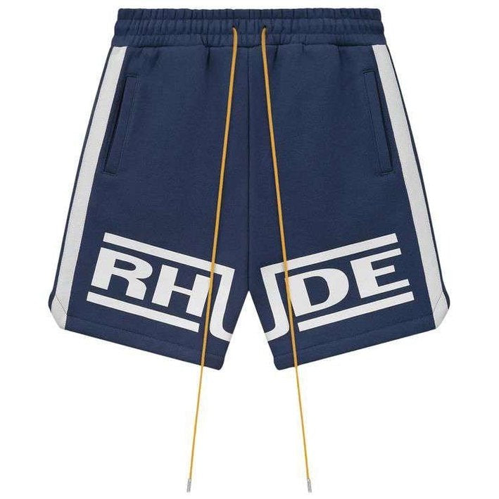 Rhude Campione Baggy Track Short 'Blue/White' - Shorts - Rhude