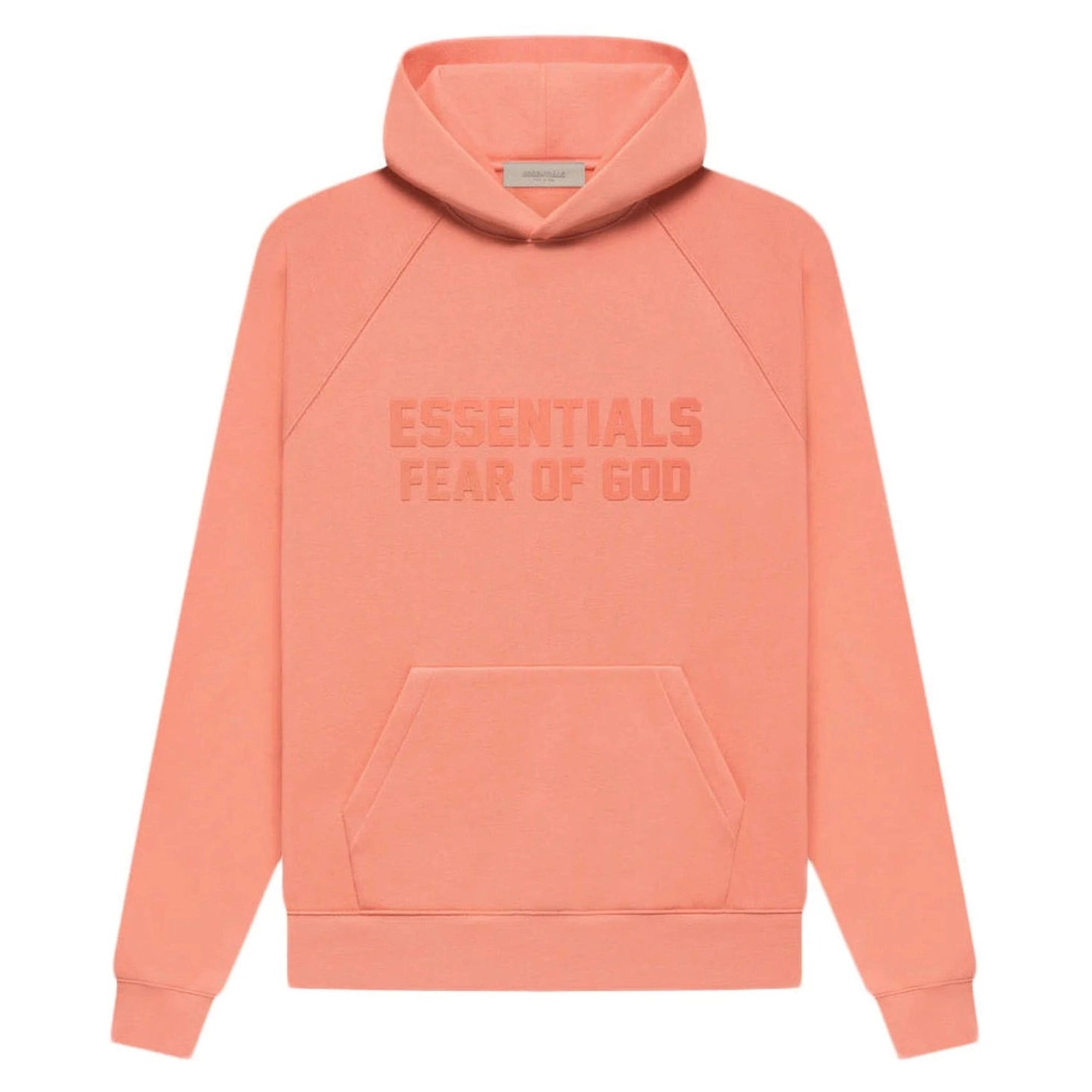Fear of God Essentials Relaxed Hoodie Coral - Hoodie - Fear of God Essentials