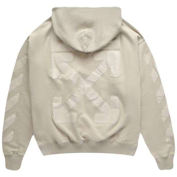 Off - White Rubber Arrow Skate Hoodie 'Abbey Stone' - OFF - WHITE