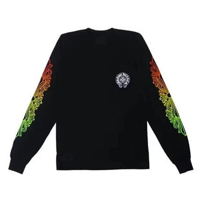 Chrome Hearts Floral Sleeve Gradient L/S T-shirt - Longsleeves - Chrome Hearts