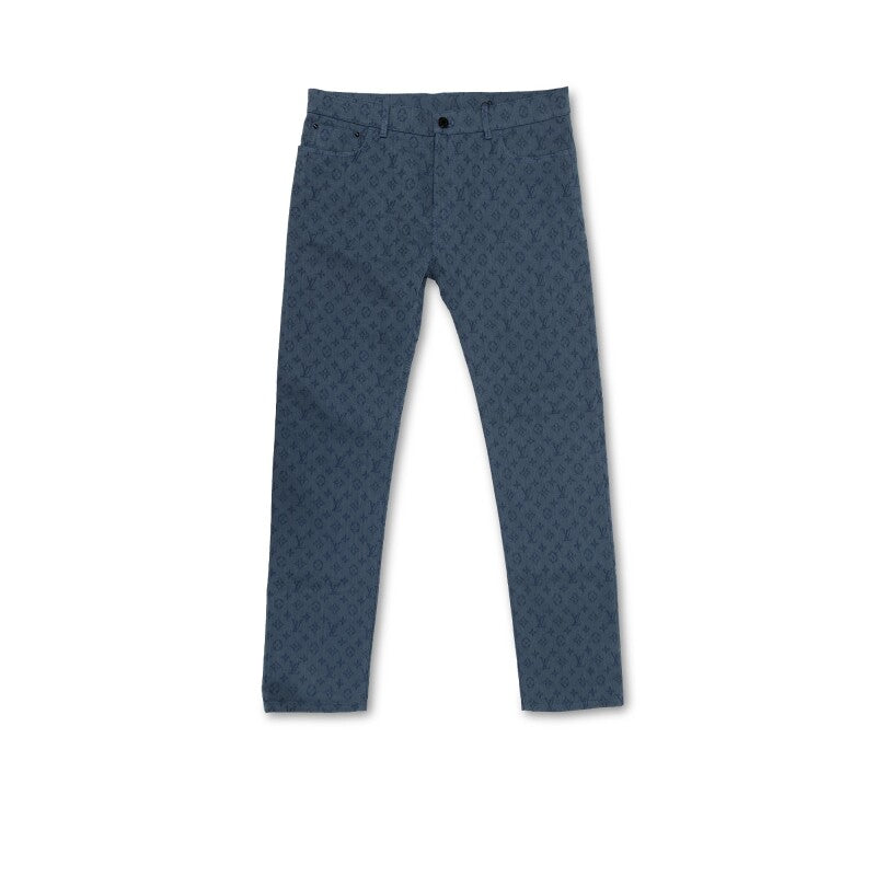 Louis Vuitton Blue Monogram Slim Jeans