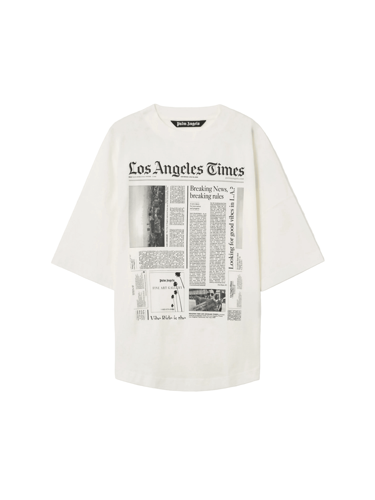 Palm Angels Paxlatime News T-Shirt