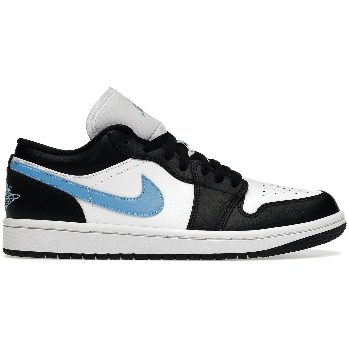 Jordan 1 Low Black University Blue White (Women's) - Air Jordan