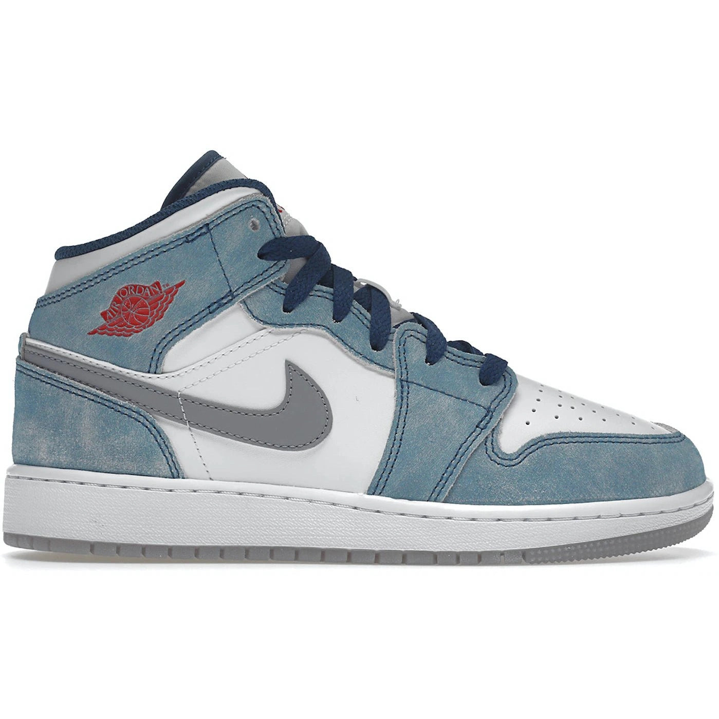 Jordan 1 Mid SE French Blue Light Steel (GS) - Air Jordan