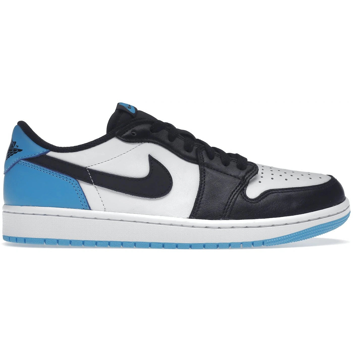 Jordan 1 Retro Low OG Black Dark Powder Blue - Air Jordan