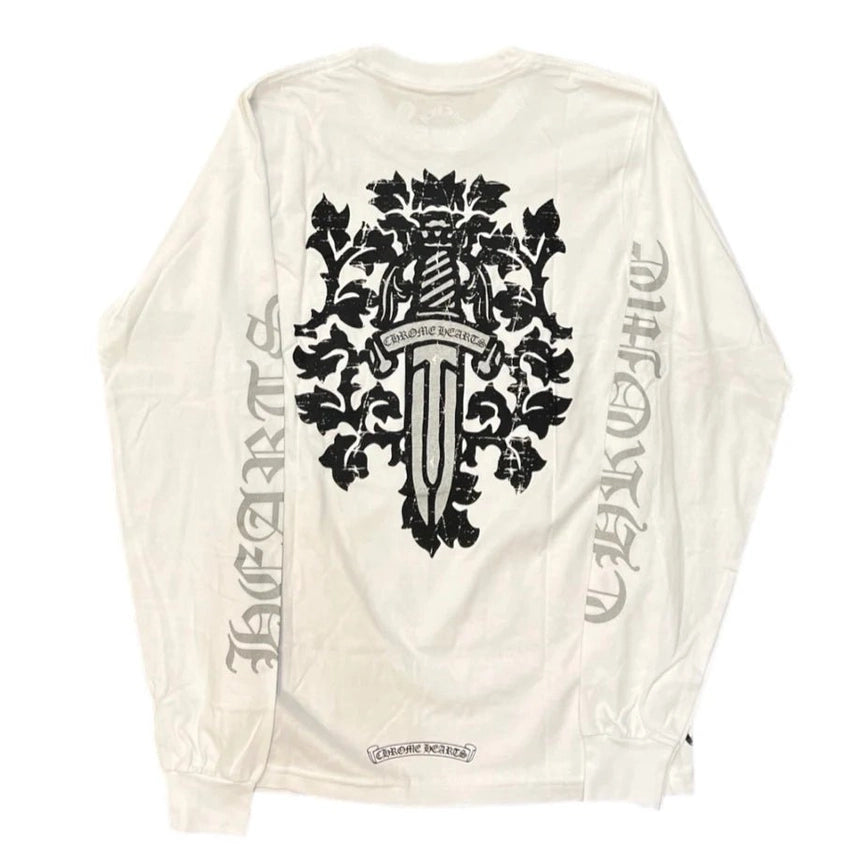 CHROME HEARTS DAGGER WHITE LONG SLEEVE - Chrome Hearts