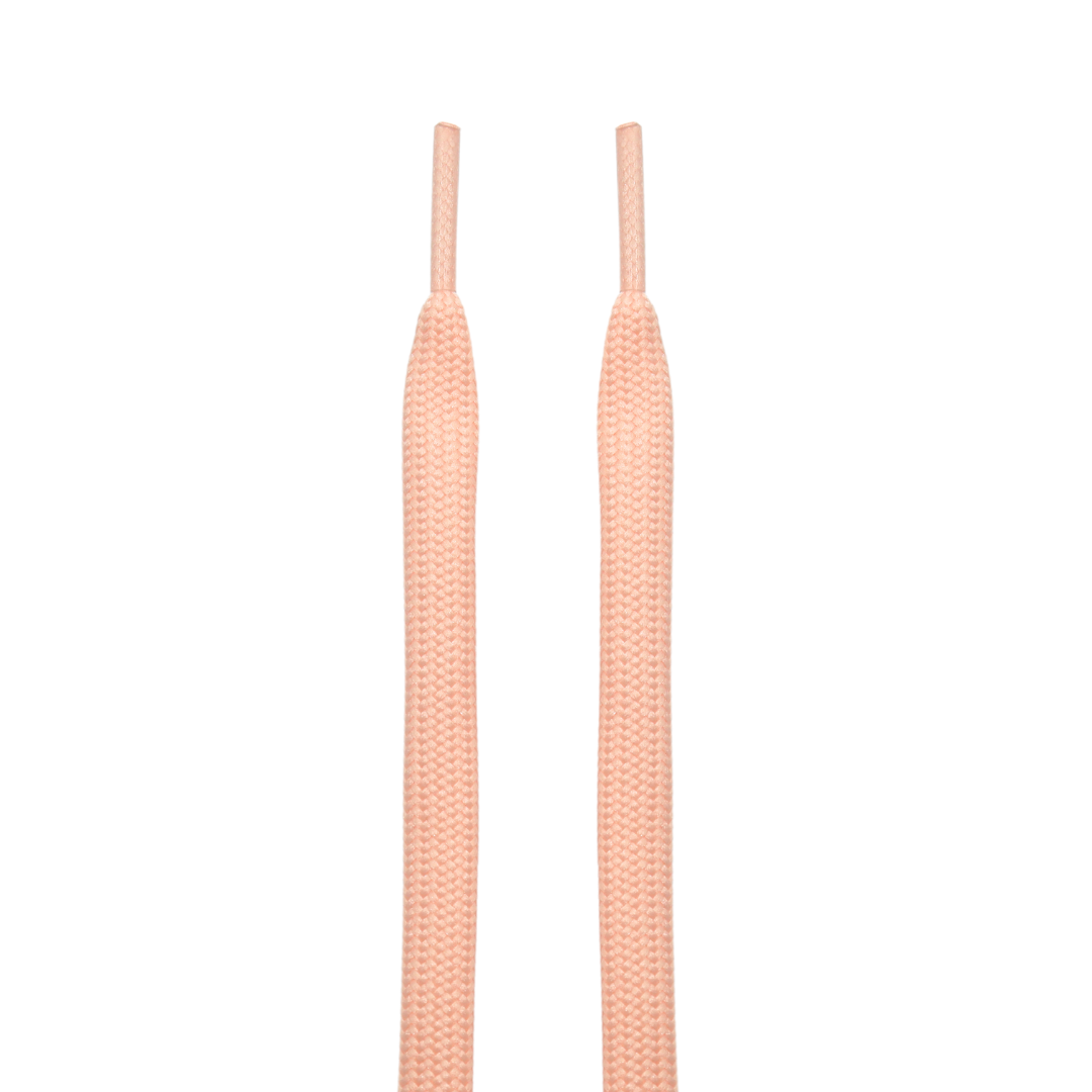 Salmon Pink Dunk Flat Shoelaces