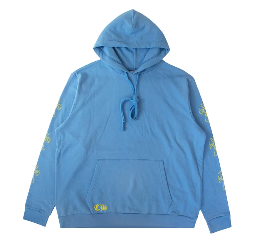 Chrome Hearts x Drake Girls Love Chrome Hoodie 'Light Blue'