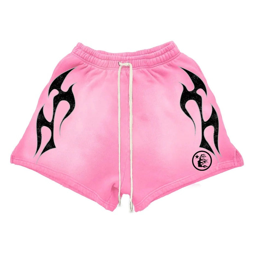 Hellstar Flame Shorts Pink - Shorts - Hellstar