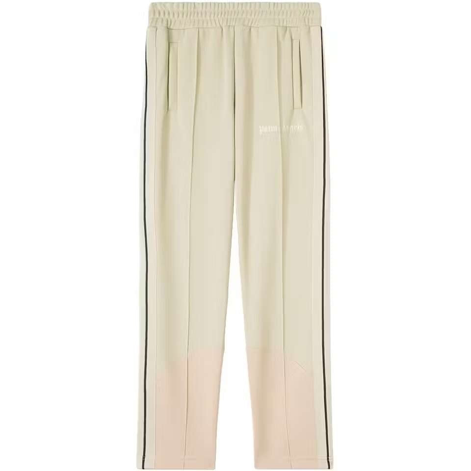Palm Angels Two Tone Track Pants Beige/Rose Dust - Kulture Klash