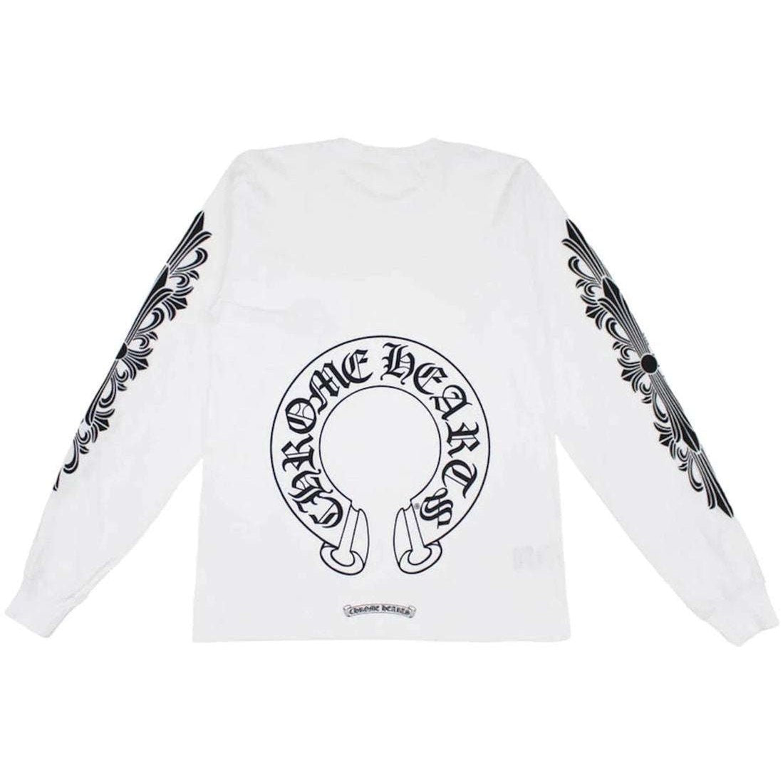 Chrome Hearts Horseshoe Logo Pocket T-Shirt 'White' - Longsleeves - Chrome Hearts