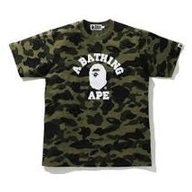 BAPE 1st Camo College Tee (SS21) Green - T-shirt - BAPE