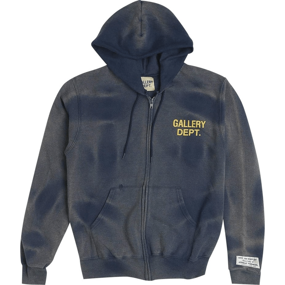 Gallery Dept. Gallery Dept Zip Up Hoodie 'Navy' - Hoodie - Gallery Dept.