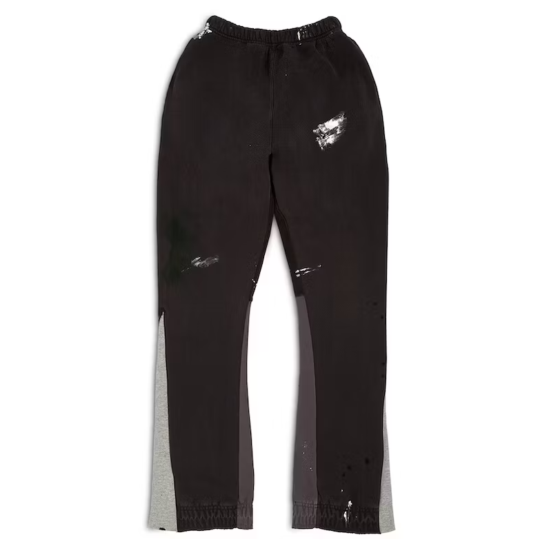 Gallery Dept. Painted Flare Sweat Pants 'Washed Black'