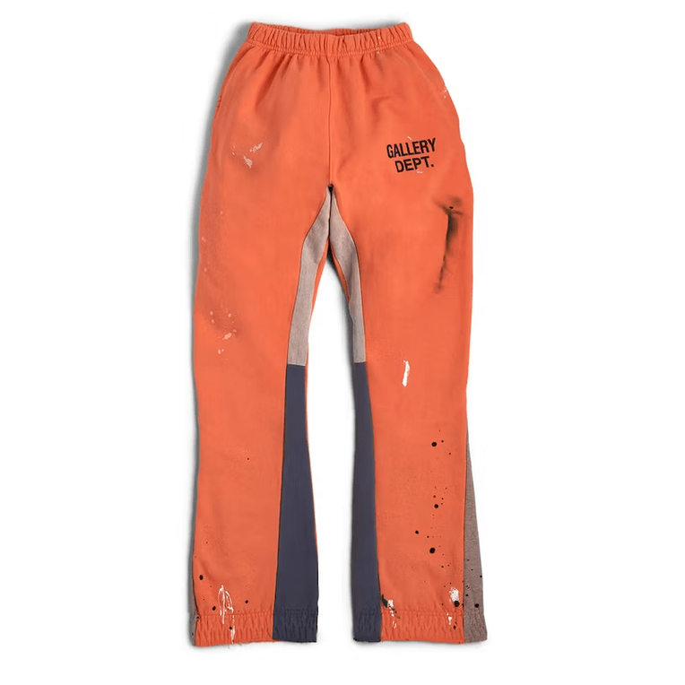 Gallery Dept. Painted Flare Sweat Pants 'Orange' - Sweatpants - Gallery Dept.