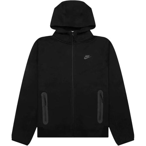 Nike Tech Men's Fleece Full - Zip Windrunner Hoodie black - Kulture Klash