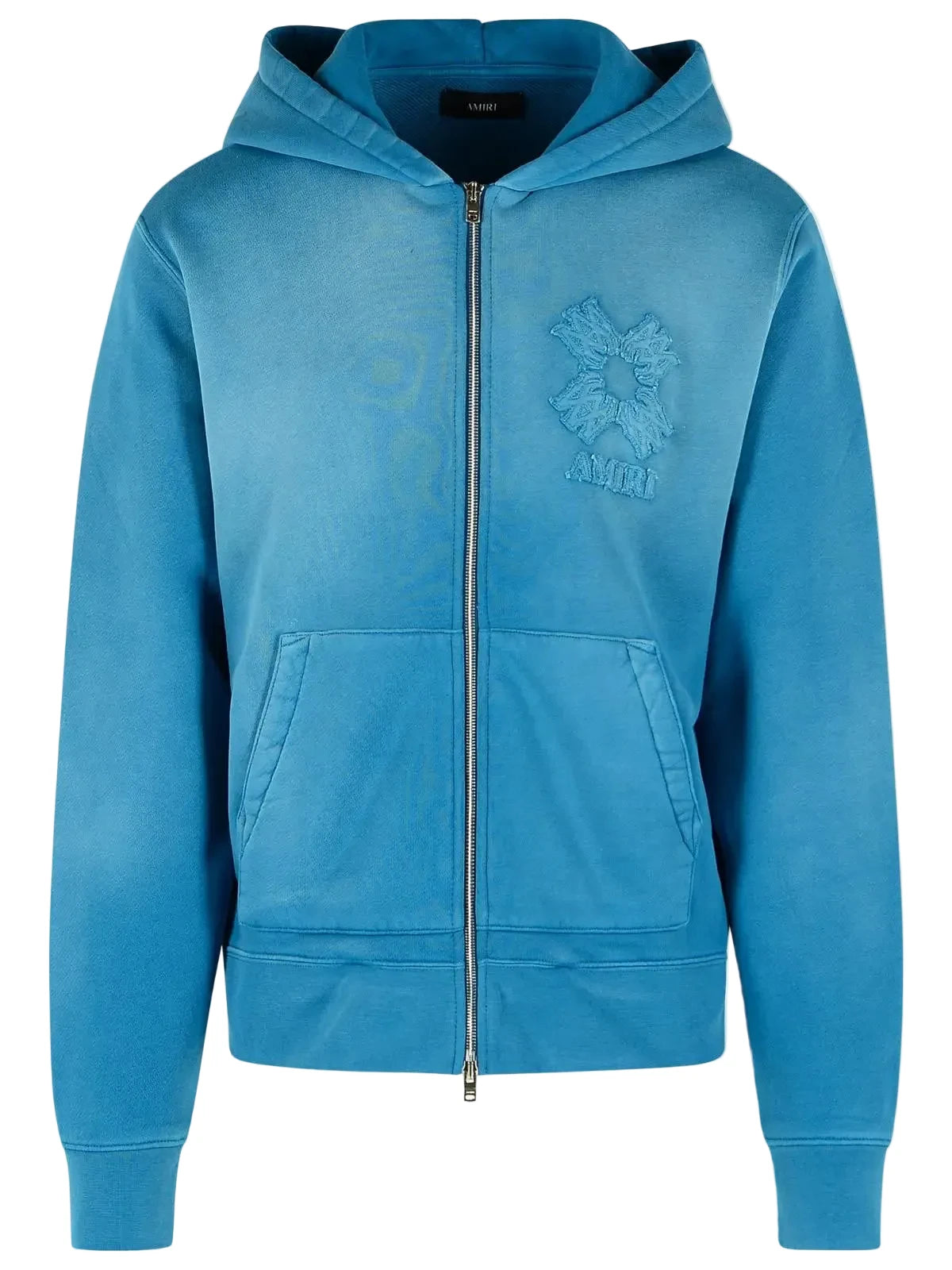 AMIRI Blue MA Quad Zip Hoodie