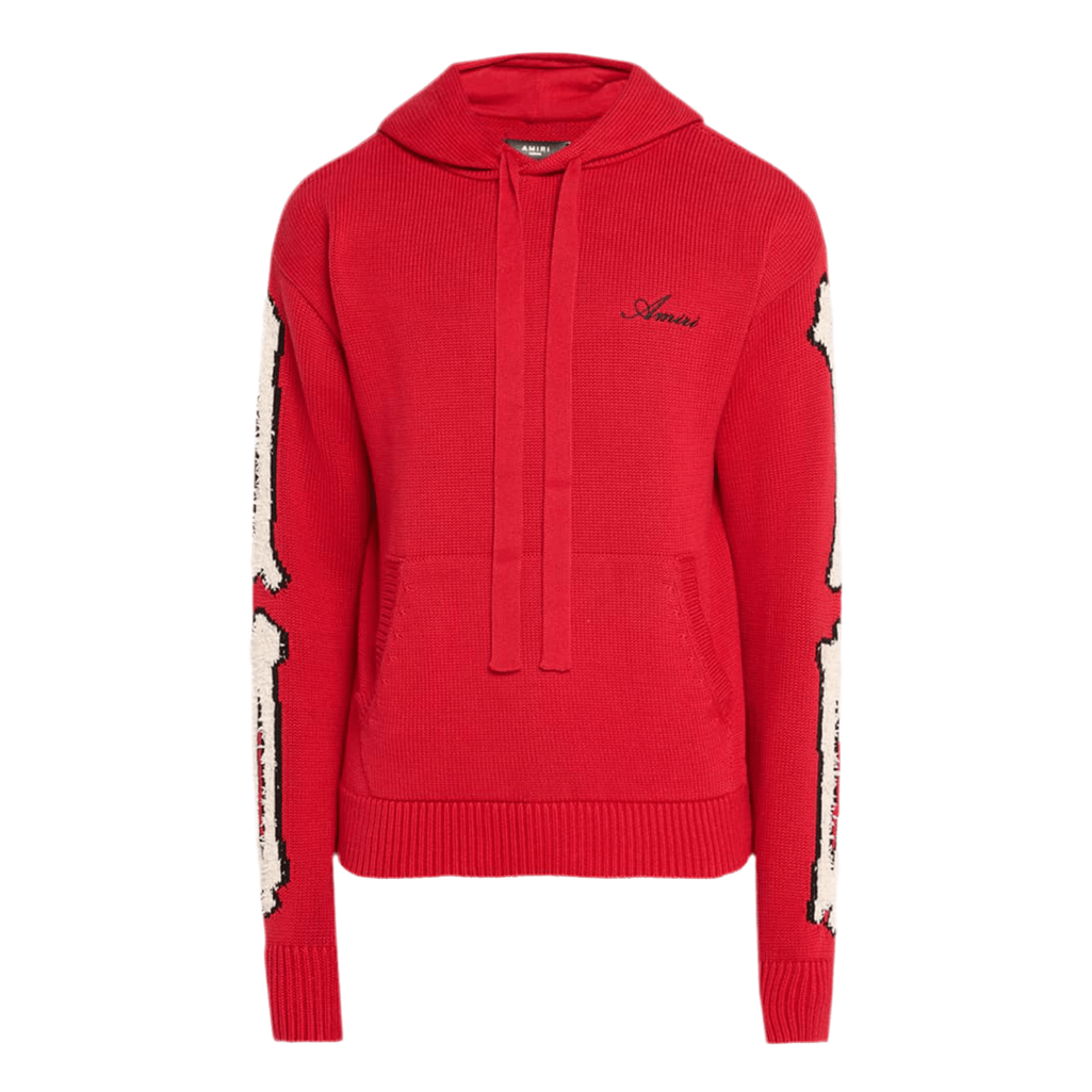 AMIRI Red Bones Knit Hoodie - Amiri