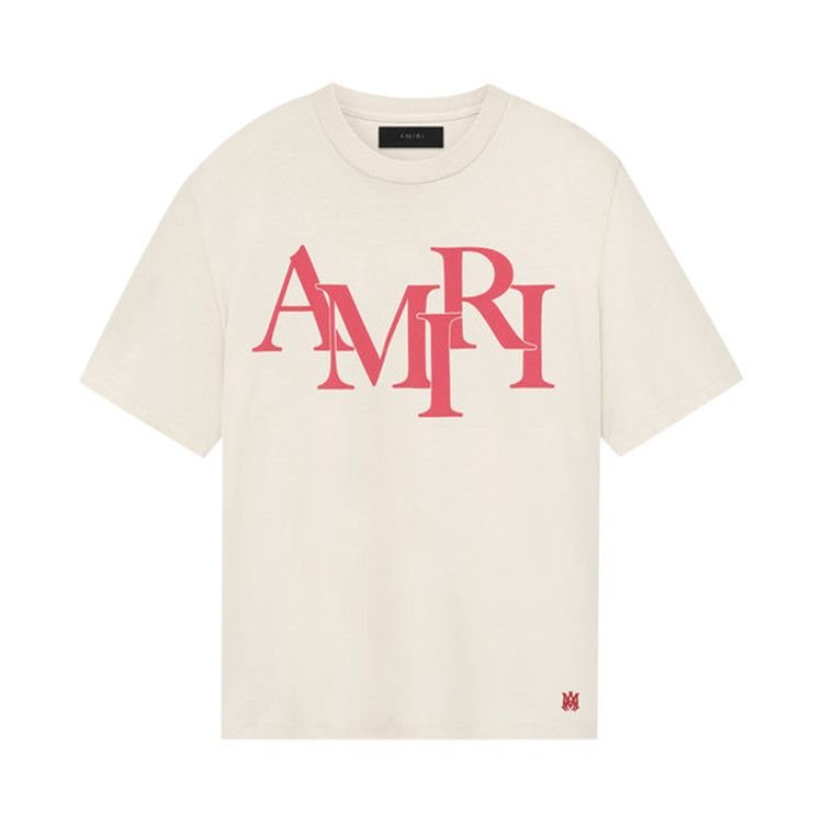 Amiri Staggered Tee Beige 'Cream' - Amiri