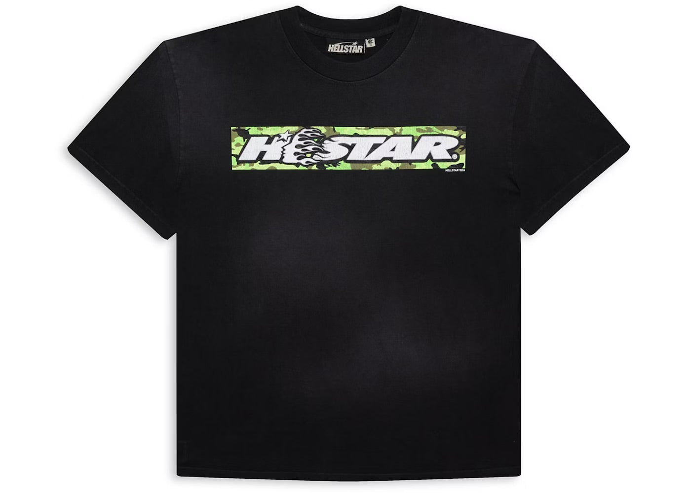 Hellstar Box Logo T-Shirt Green - T-shirt - hellstar