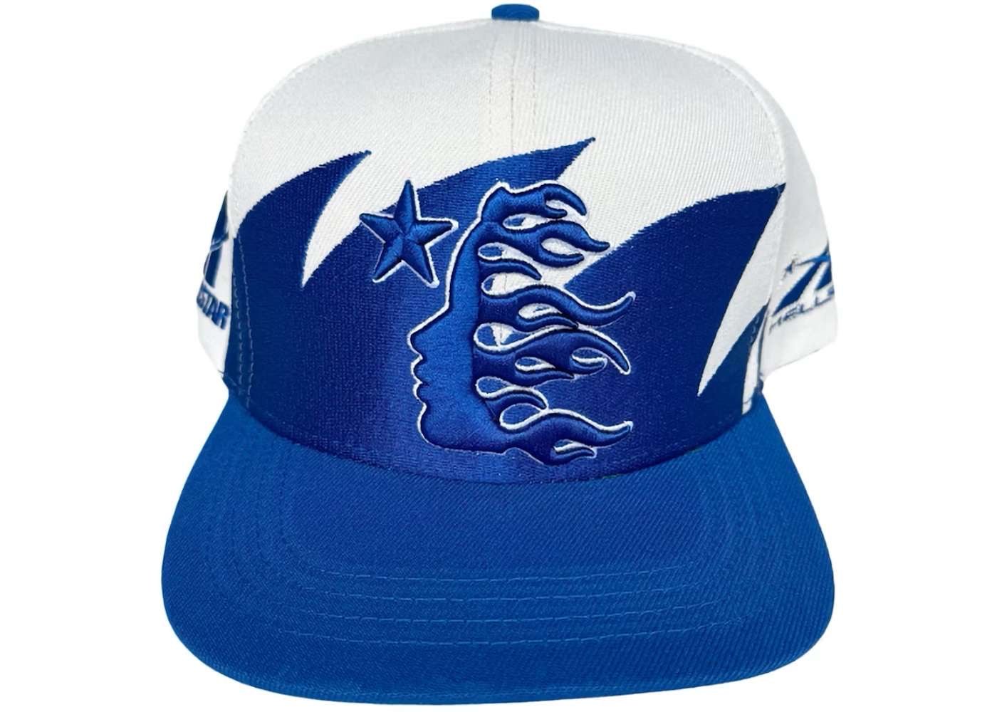 Hellstar Shark Teeth Snapback Off White/Royal Blue - Hat - Hellstar